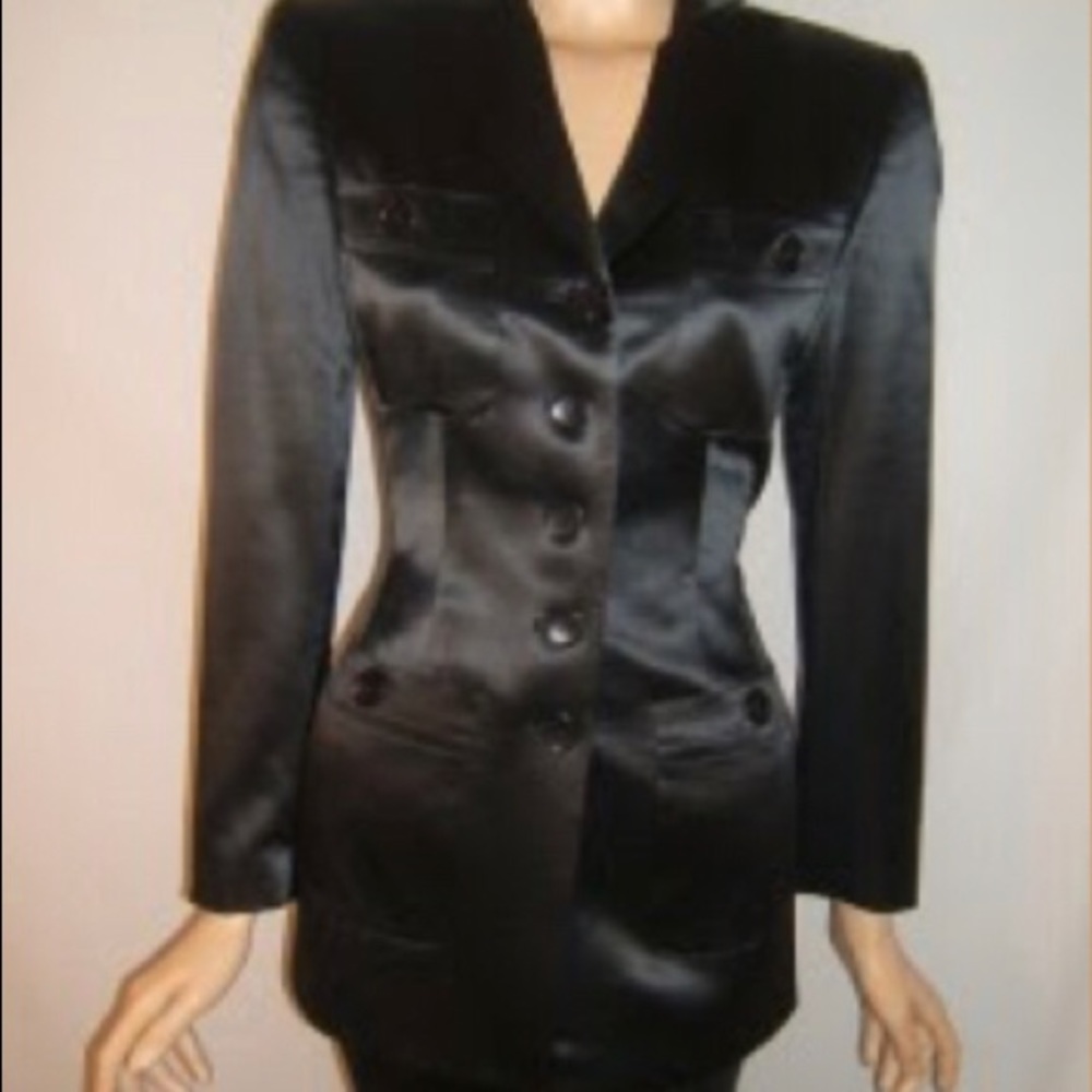 Rena Lange Womens Smoking Sexy Designer Jacket
